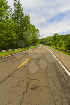 General view of a paved road