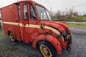 View of the old classic car.