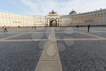 SAINT PETERSBURG, RUSSIA - APRIL 22:Street views of Saint Petersburg, Russia on April 22, 2015.