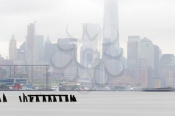 New York City skyline.