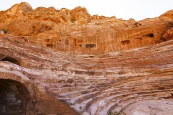 Views of the Lost City of Petra in the Jordanian desert.