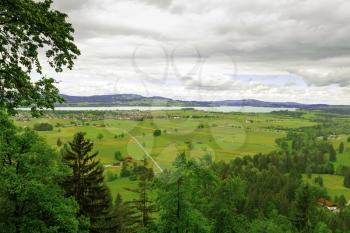 View of Bavarian Alps.