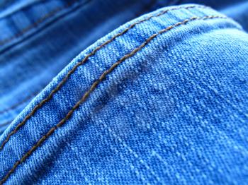 closeup blue jeans fabric