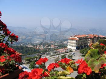 Italy, Republic San Marino top view