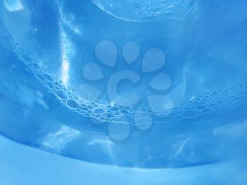 blue ice, water and bubbles background