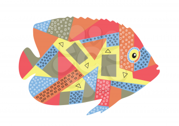 vector abstract tropical fish