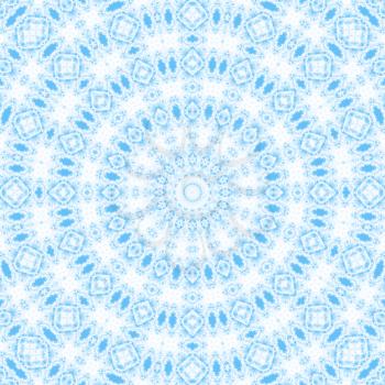 White background with blue abstract radial pattern