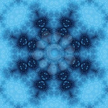 Blue background with abstract fantasy pattern