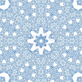 Background with abstract blue pattern on white