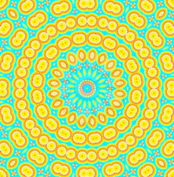 Bright abstract circular pattern