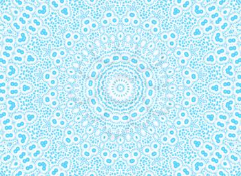 White background with abstract radial blue pattern