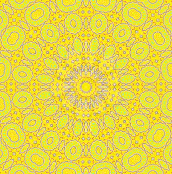 Yellow background with abstract patterns