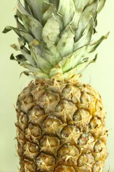 Closeup of ripe pineapple