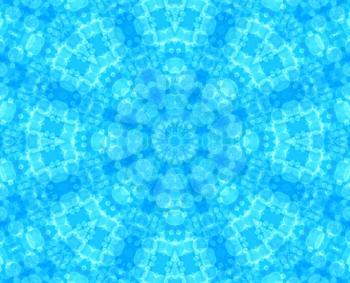 Blue abstract background with bubbles pattern