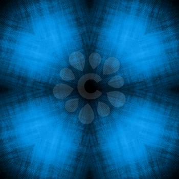 Black grunge background with abstract blue pattern