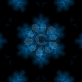Black background with abstract blue pattern