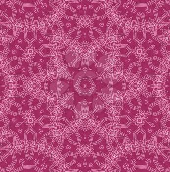 Abstract white pattern on crimson background