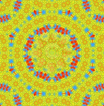 Abstract bright color concentric pattern