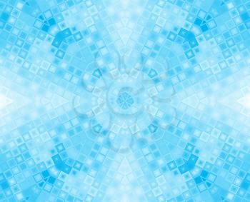 Abstract blue concentric pattern of different squares