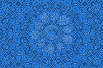 Blue background with abstract radial pattern