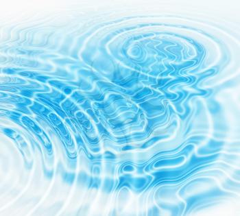 Abstract background with blue radial water ripples