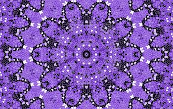 Bright lilac background with abstract mosaic pattern