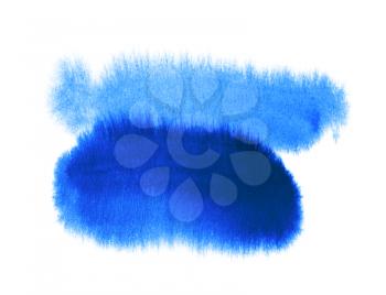 Bright blue abstract watercolor background