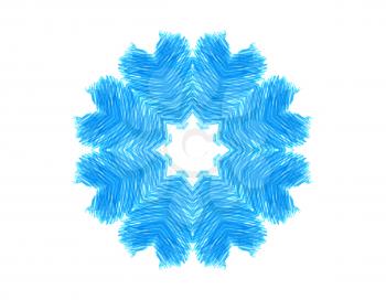 Abstract blue concentric pattern shape for design