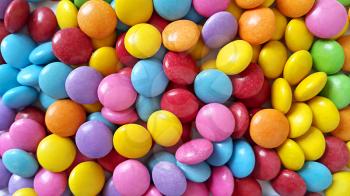 Bright colorful candy close up background