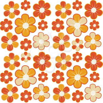 Royalty Free Clipart Image of a Floral Background