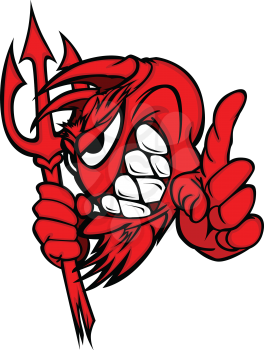 Royalty Free Clipart Image of a Devil