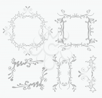 Royalty Free Clipart Image of Ornamental Frames