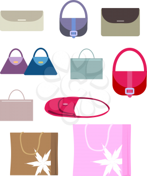 Royalty Free Clipart Image of Purses