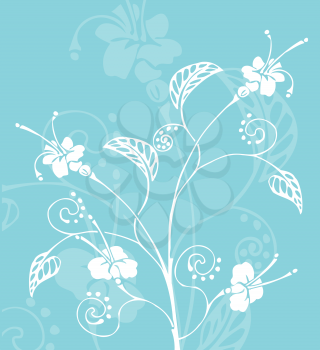 Royalty Free Clipart Image of a Floral Background