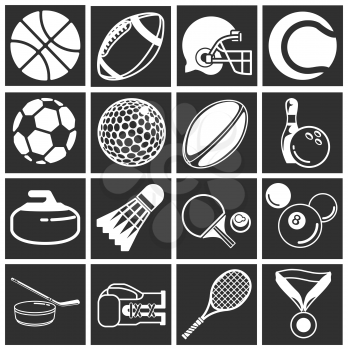 Royalty Free Clipart Image of Sport Icons