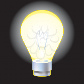 Royalty Free Clipart Image of a Light Bulb
