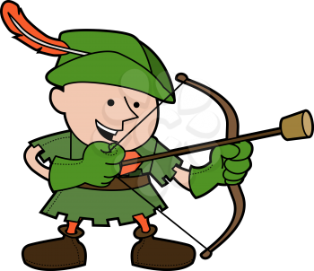 Royalty Free Clipart Image of Robin Hood 