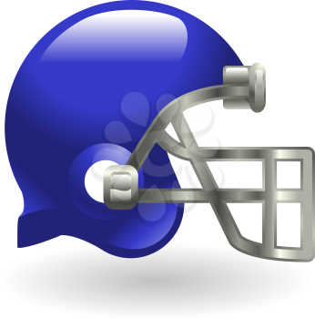 Royalty Free Clipart Image of a Football Helmet