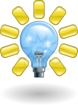Royalty Free Clipart Image of a Light Bulb 