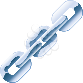 Royalty Free Clipart Image of a Linked Chain