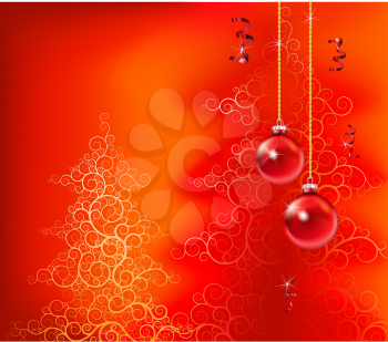 Royalty Free Clipart Image of a Christmas Background