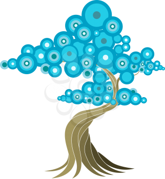 Royalty Free Clipart Image of an Abstract Tree