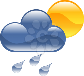 Weather icon clipart illustration