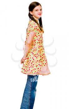 Royalty Free Photo of a Young Girl Fashion Model