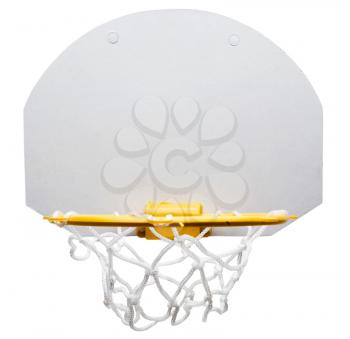 Basketball hoop isolated over white
