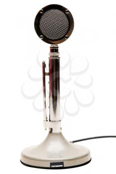 Microphone isolated over white