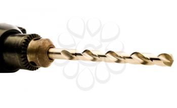 One hand drill isolated over white