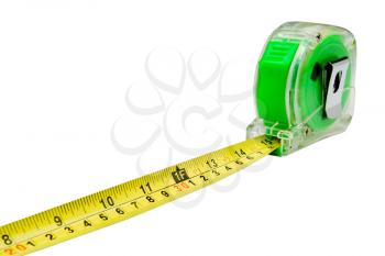 One tape measure isolated over white