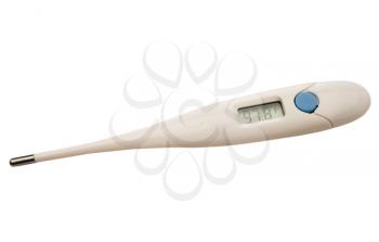 Digital thermometer isolated over white