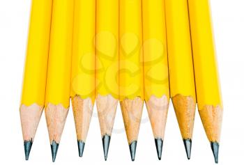 Sharp pencils isolated over white